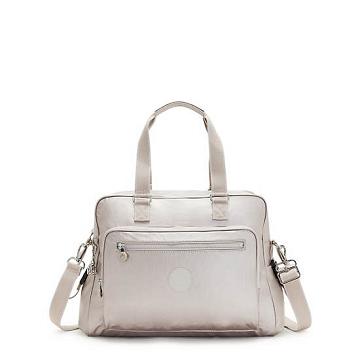 Bolsas Kipling Alanna Metallic Diaper Bag Beige | MX 1242RV